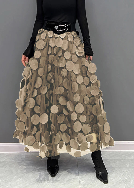 Schicker Damen Rock aus Polka Dot & Tüll-Patchwork | R&B