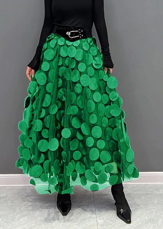 Schicker Damen Rock aus Polka Dot & Tüll-Patchwork | R&B