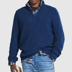 Sommerpullover mit Reißverschlusskragen