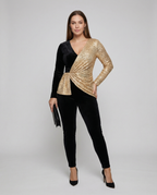 R&B | Luxus-Jumpsuit mit Pailletten