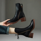 Rutschfeste Stiefel mit spitzem Zeh und seitlichem Reißverschluss R&B