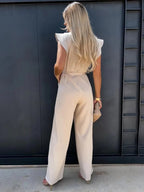 I Eleganter Overall mit Rüschenärmeln