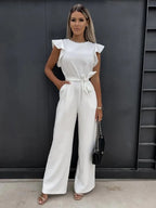 I Eleganter Overall mit Rüschenärmeln