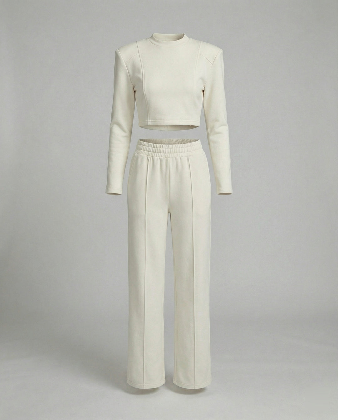 Damen Strick Set Warmes Sweatshirt und Hose