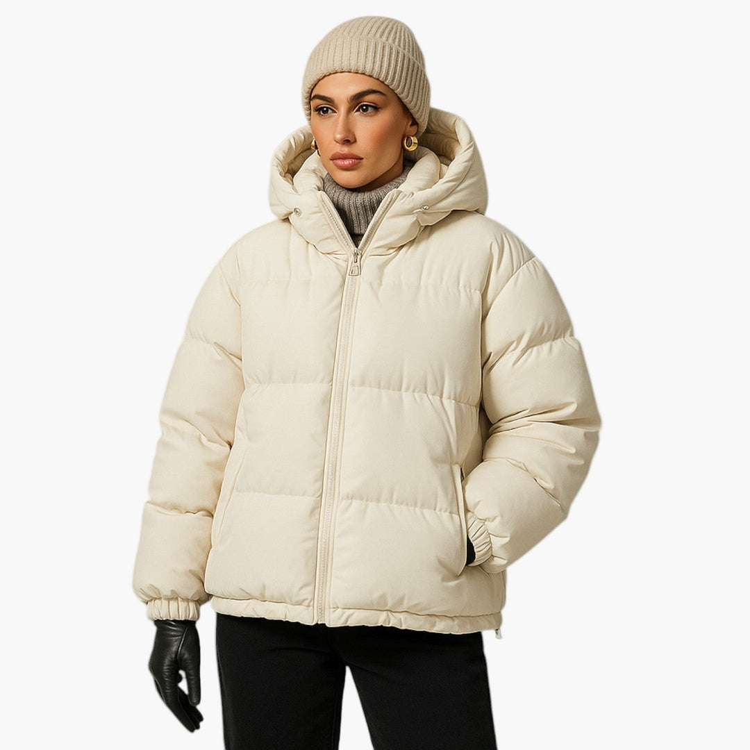 R&B | Puffer Parka - Winterjacke mit Kapuze, Daunenfüllung, Wasserdicht, Urban Outdoor