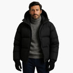 R&B | Puffer Parka - Winterjacke mit Kapuze, Daunenfüllung, Wasserdicht, Urban Outdoor