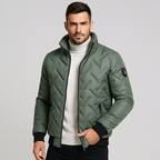 R&B | Gepolstertes Herrenjacke mit Reißverschluss