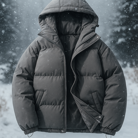 R&B | Kurze gepolsterte Jacke mit Kapuze Stilla