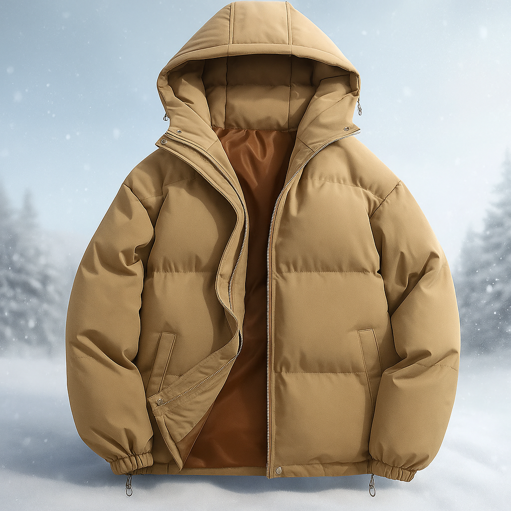 R&B | Kurze gepolsterte Jacke mit Kapuze Stilla