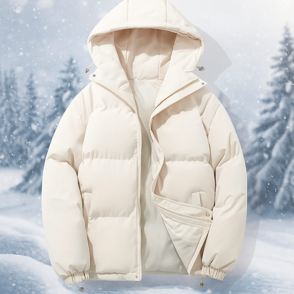 R&B | Kurze gepolsterte Jacke mit Kapuze Stilla