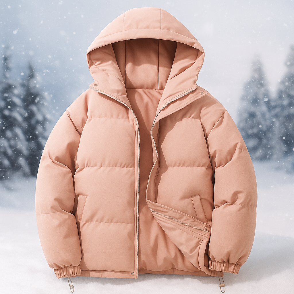 R&B | Kurze gepolsterte Jacke mit Kapuze Stilla