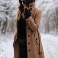 R&B | Elegante zweireihige Jacke mit hohem Kragen