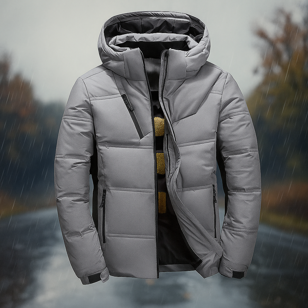 R&B | Gestepptes Jack mit Kapuze und urbanem Design