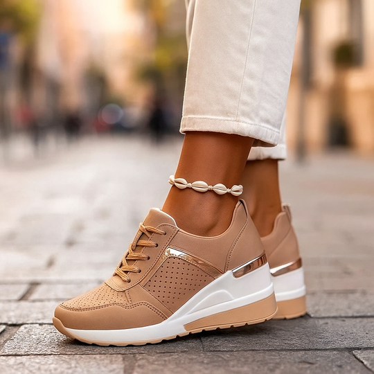 Hochwertige Damenschuhe mit goldenen Details R&B R&B