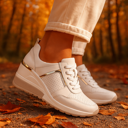 Hochwertige Damenschuhe mit goldenen Details R&B R&B