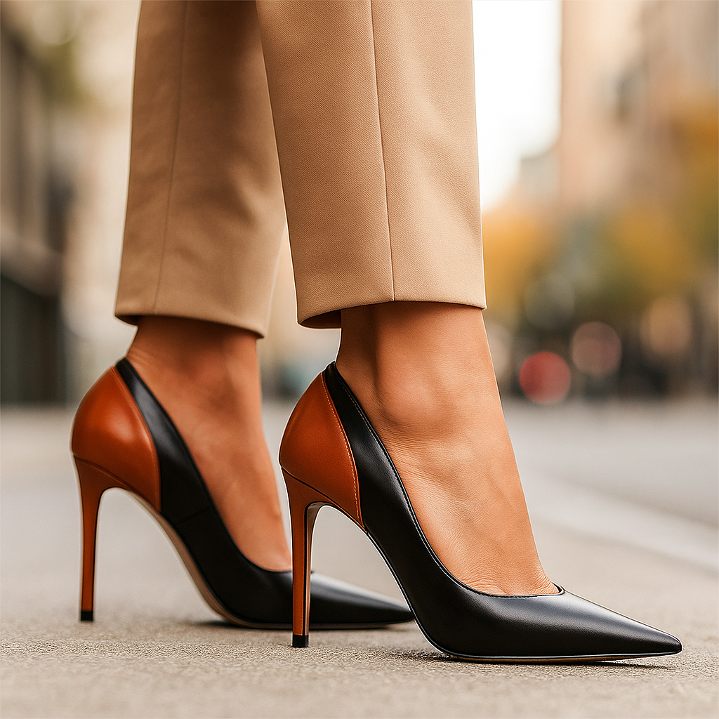 Elegante Stilettos mit Kontrastdesign R&B R&B