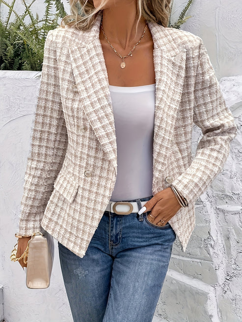 R&B | Eleganter Business-Doppelreiher mit Karomuster für formelle Anlässe