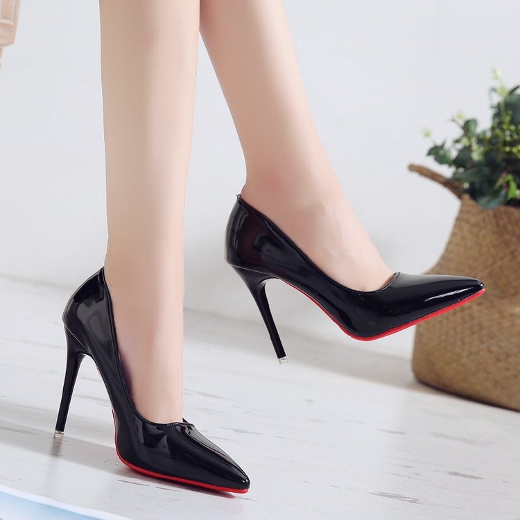 Damen elegante High Heel Pumps mit spitzem Design R&B