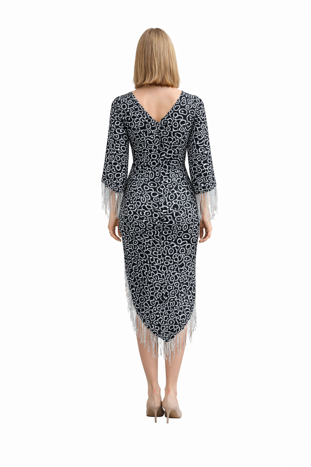 Damen Festliches Pailletten Kleid R&B