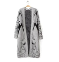 Damen Lange Strickjacke mit kunstvollem Muster R&B