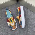 Damen Modische Slip-On Sneakers mit kreativem Muster