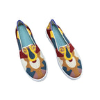 Damen Modische Slip-On Sneakers mit kreativem Muster
