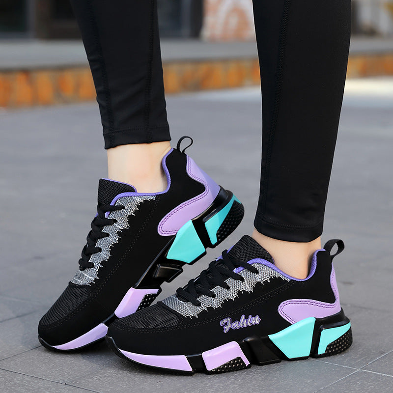 Damen Sportliche Sneakers mit atmungsaktivem Mesh-Obermaterial und rutschfestem Profil