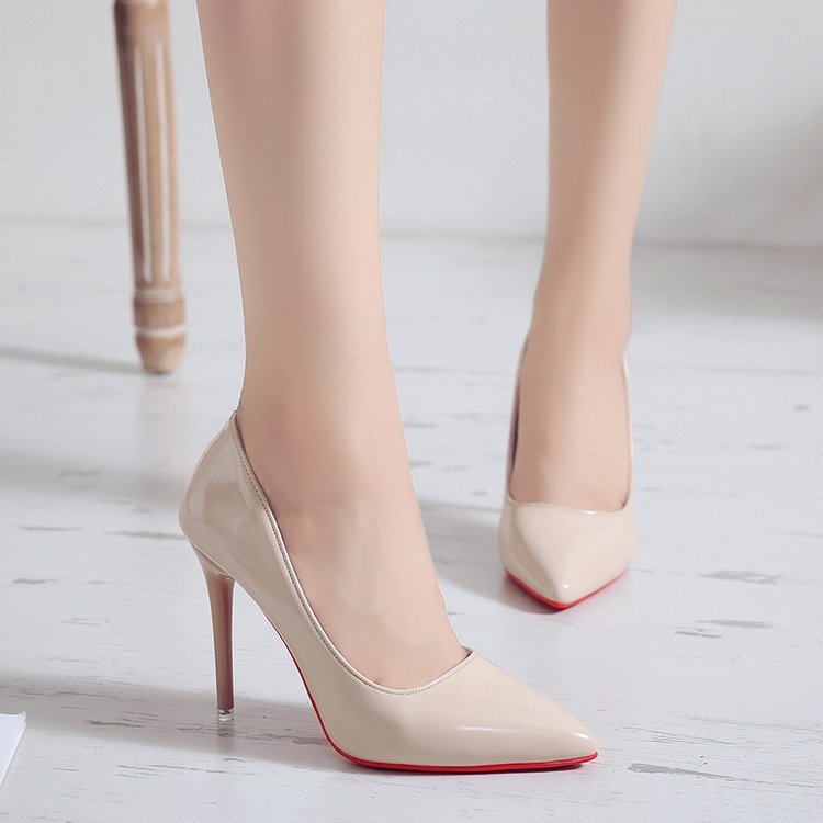Damen elegante High Heel Pumps mit spitzem Design R&B