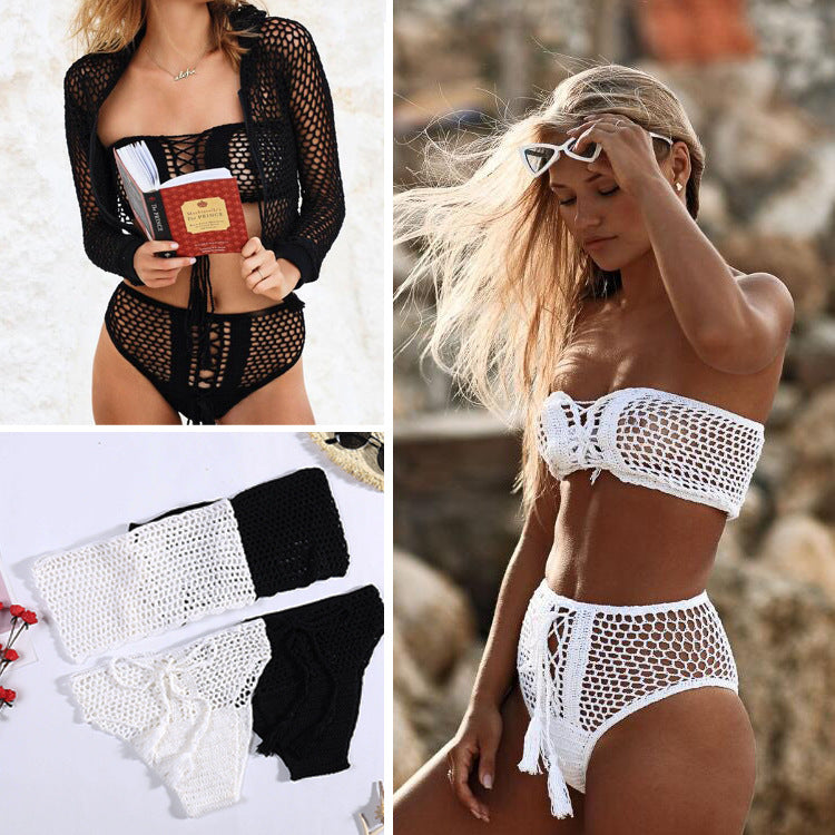 Damen Häkel-Bikini-Set mit attraktiven Akzenten EB