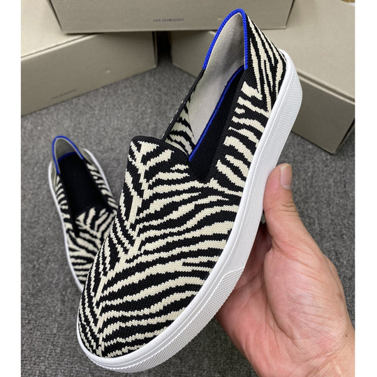 Damen Modische Slip-On Sneakers mit kreativem Muster R&B