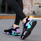 Damen Sportliche Sneakers mit atmungsaktivem Mesh-Obermaterial und rutschfestem Profil