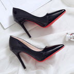Damen elegante High Heel Pumps mit spitzem Design R&B
