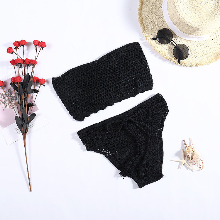 Damen Häkel-Bikini-Set mit attraktiven Akzenten R&B