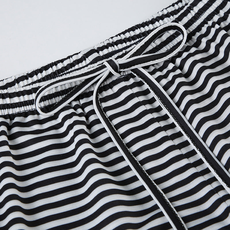 R&B | Gestreifte Loungehose