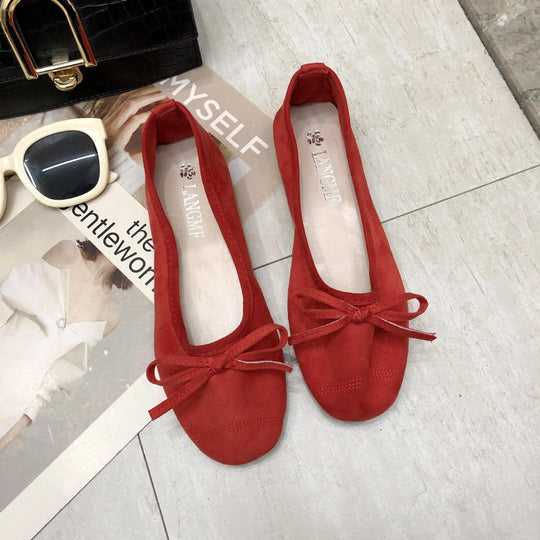 Damen Ballerinas mit zartem Schleifen-Design und weichem Obermaterial R&B