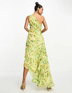 Sabrina - Eine Schulter-Maxikleid