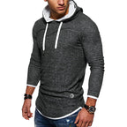 Herren lässiger Kapuzenpullover mit durchgehendem Reißverschluss und innovativer Passform
