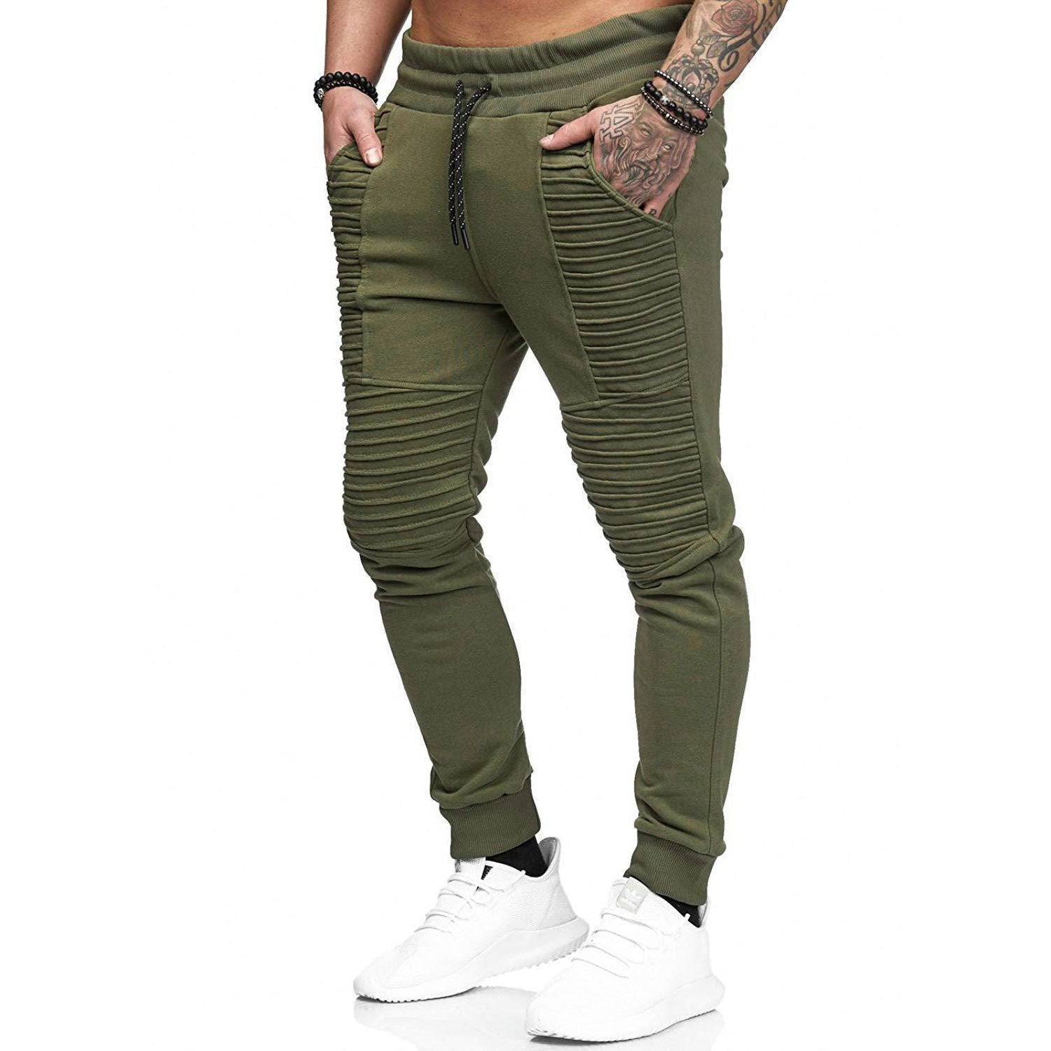 Herren modische Sportpants mit strukturiertem Design und elastischem Bund