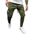 Herren modische Cargohose mit elastischem Bund und praktischen Taschen