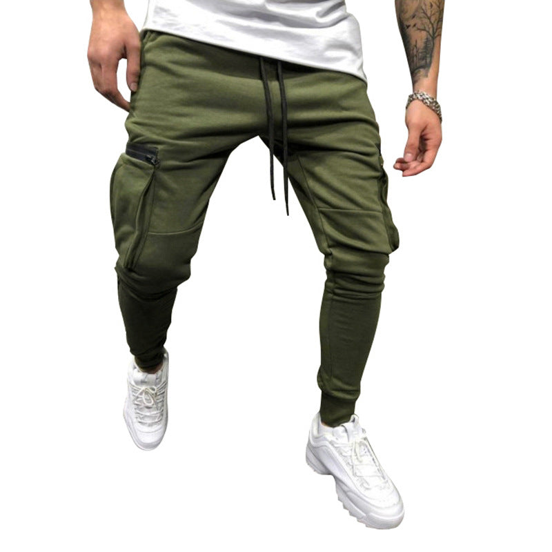 Herren modische Cargohose mit elastischem Bund und praktischen Taschen