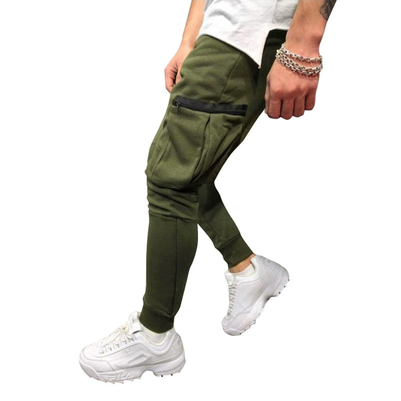 Herren modische Cargohose mit elastischem Bund und praktischen Taschen