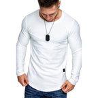 Herren Langarmshirt mit modernem Strukturdesign und komfortabler Passform