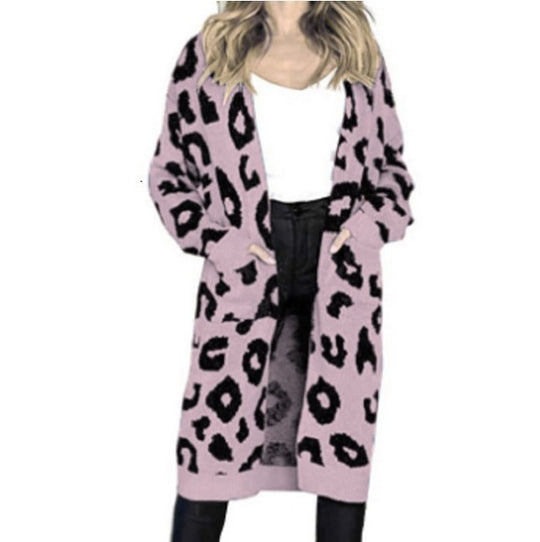 Damen Langärmliger Strickmantel R&B