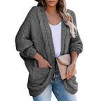 Damen Strickjacke mit lässigem Schnitt und tiefen Taschen R&B