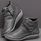 Damen Komfortable Stiefel mit modischem Schnallenverschluss R&B