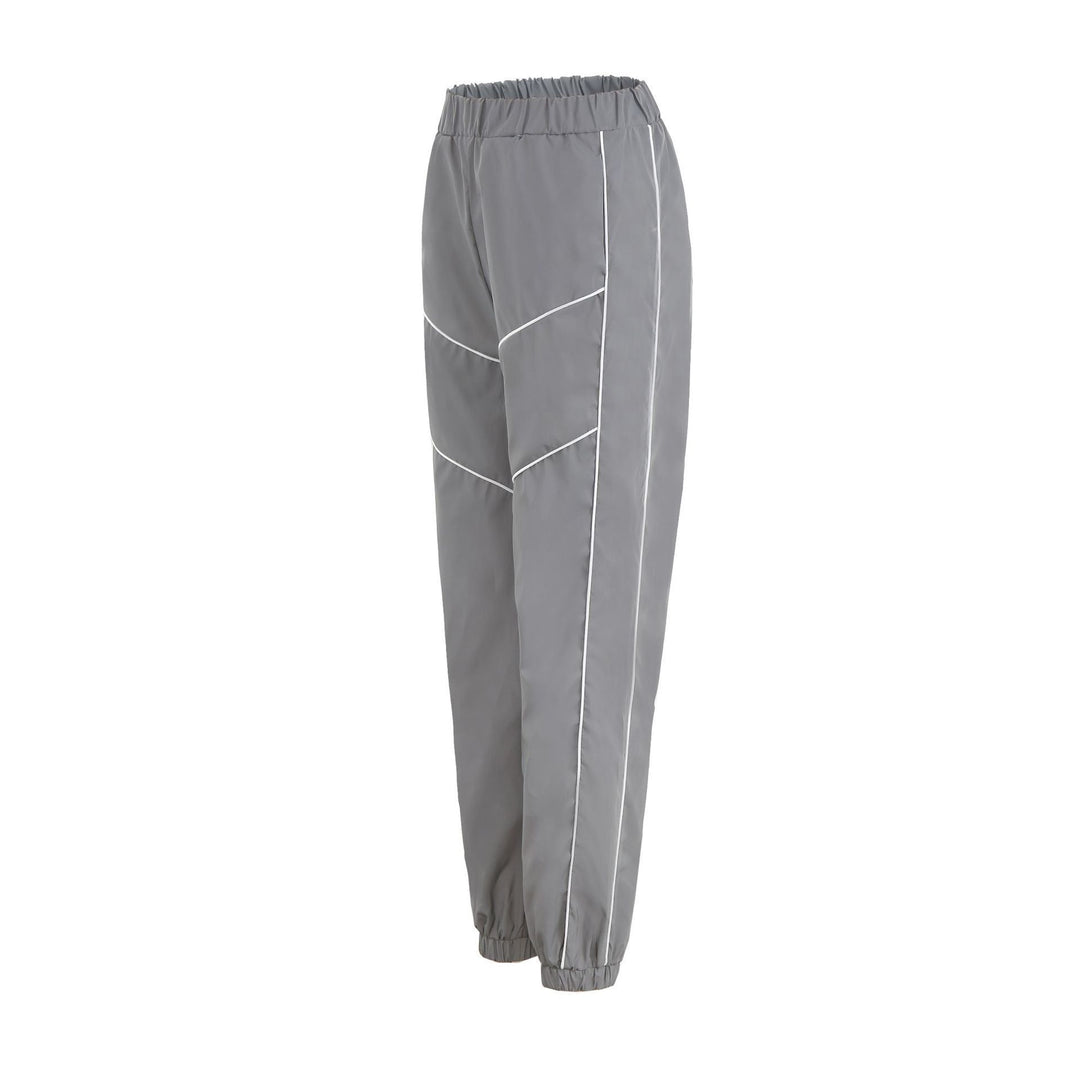 Damen Sportliche Jogginghose mit elastischem Bund und modernen Kontrastnähten R&B