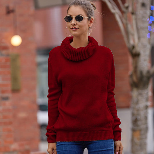 Damen Kuscheliger Rollkragenpullover aus weichem Strick R&B