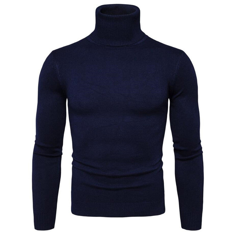 Herren Rollkragenpullover aus feinem Strick