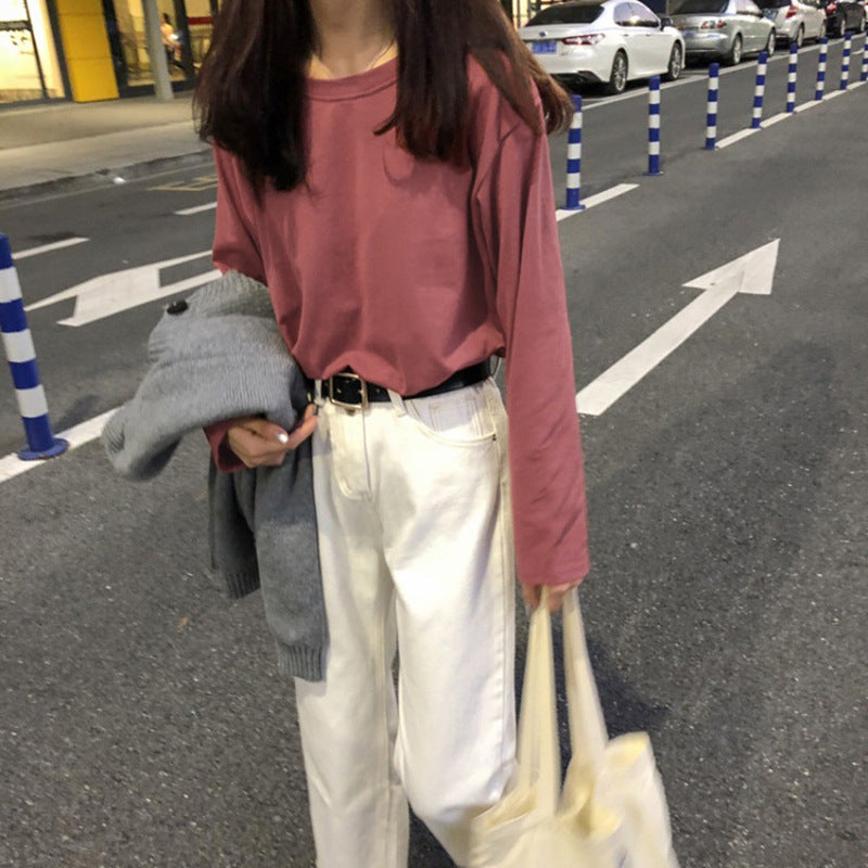 Damen Langarmshirt mit lässigem Schnitt und zeitlosem Design