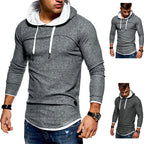 Herren lässiger Kapuzenpullover mit durchgehendem Reißverschluss und innovativer Passform